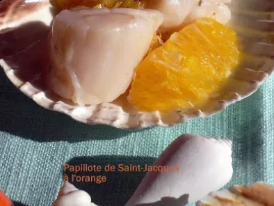 Papillote de Saint-Jacques à l'orange