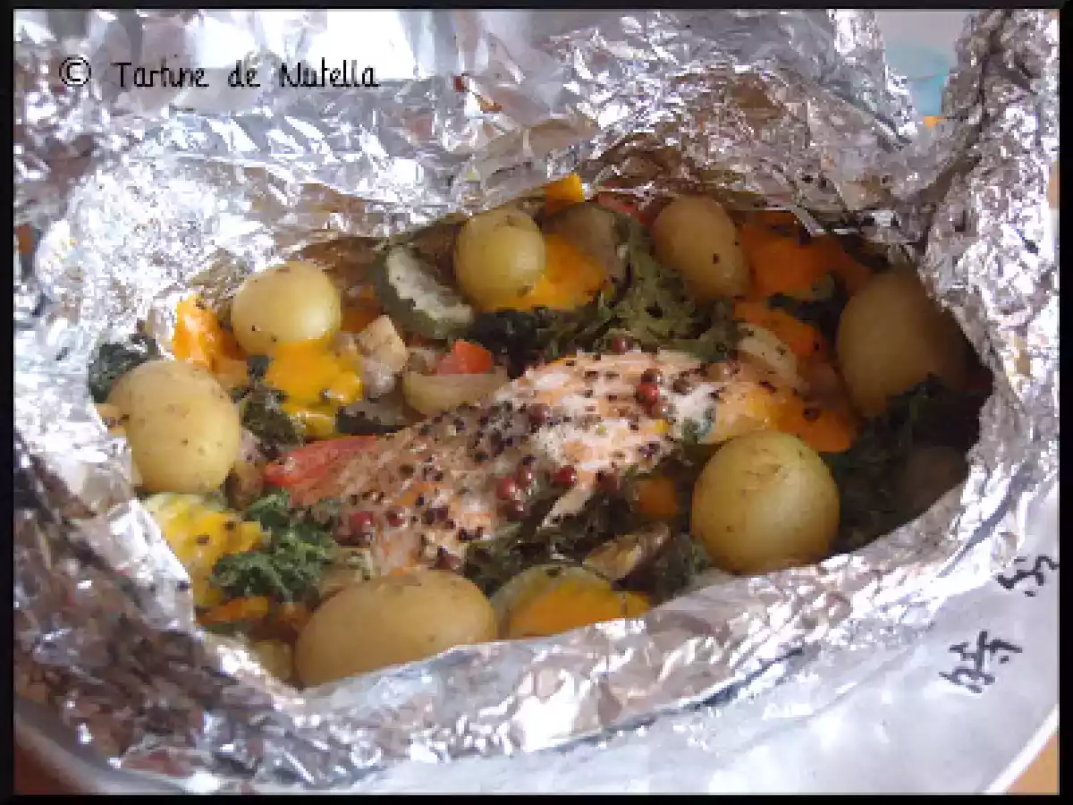 Papillote de saumon et légumes - photo 2