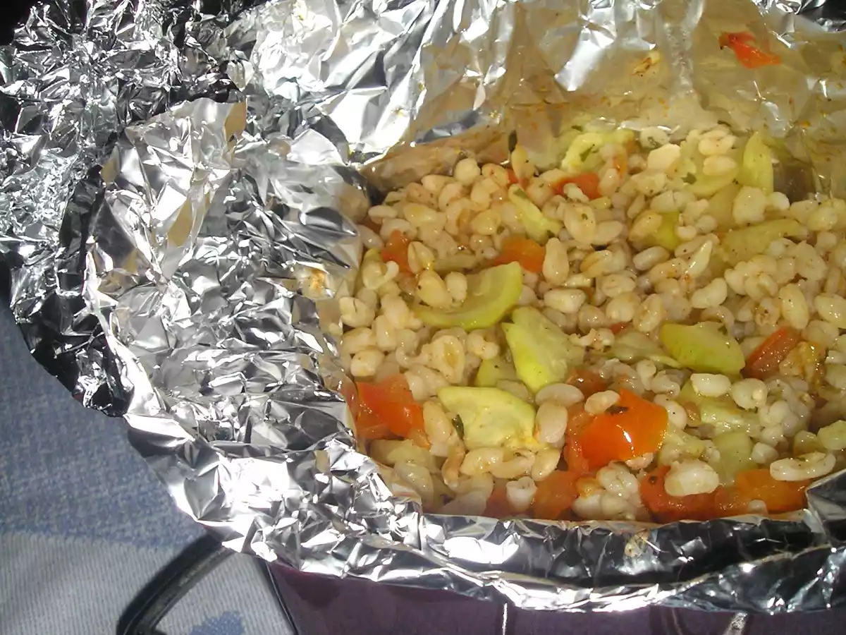 Papillotes d'ébly aux 2 légumes - photo 2