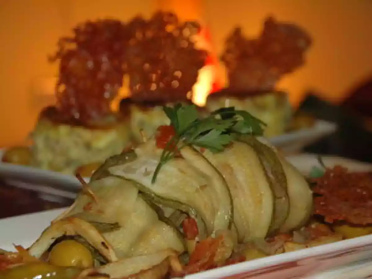 Papillotes d'escalopes de dinde aux courgettes