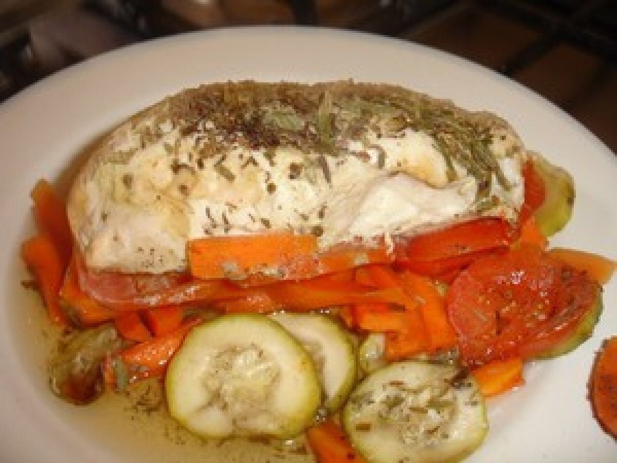 Recette de papillotes de poulet aux herbes et légumes
