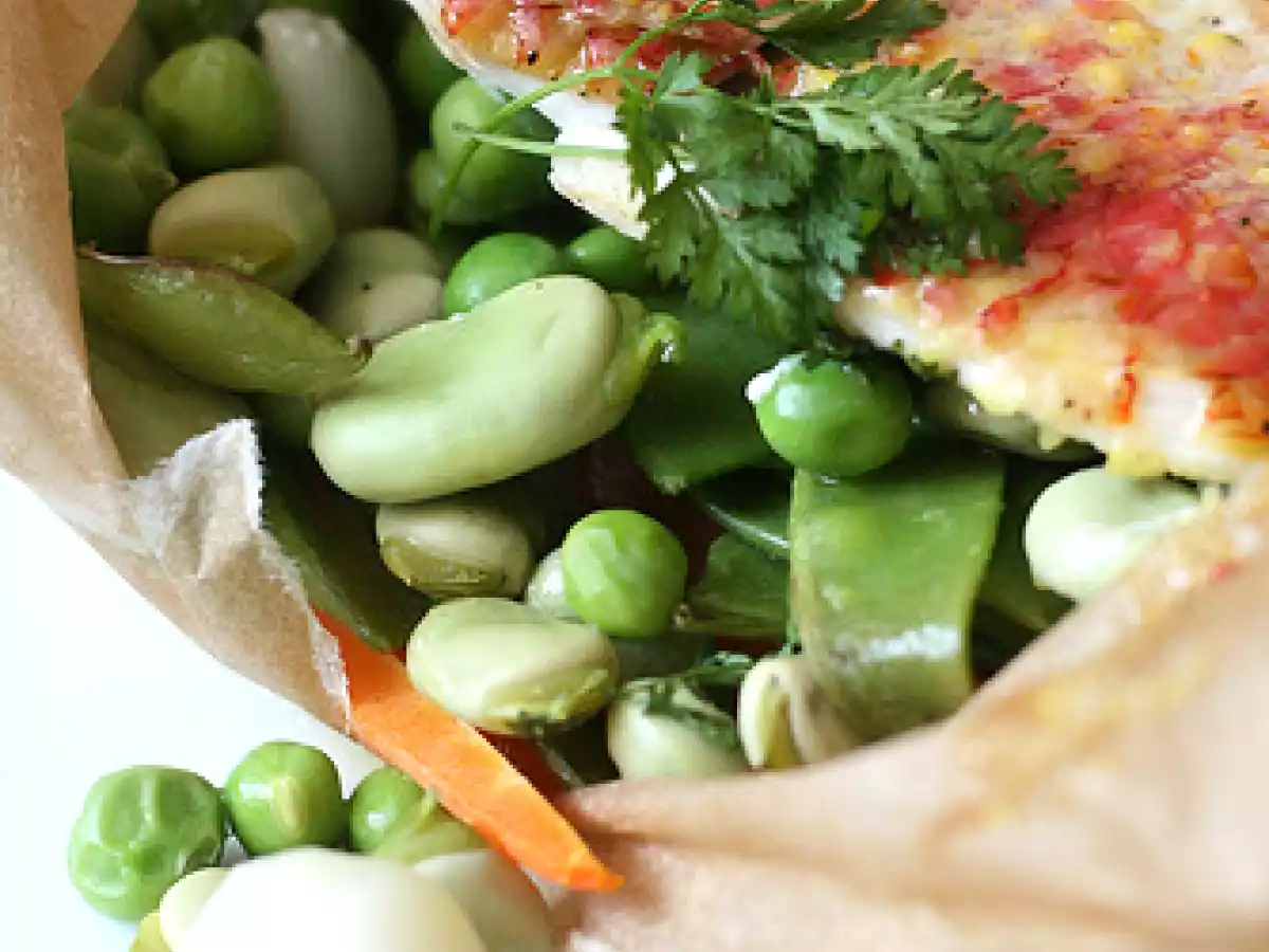 Papillotes de rouget aux légumes croquants & soupçon de rouille - photo 2