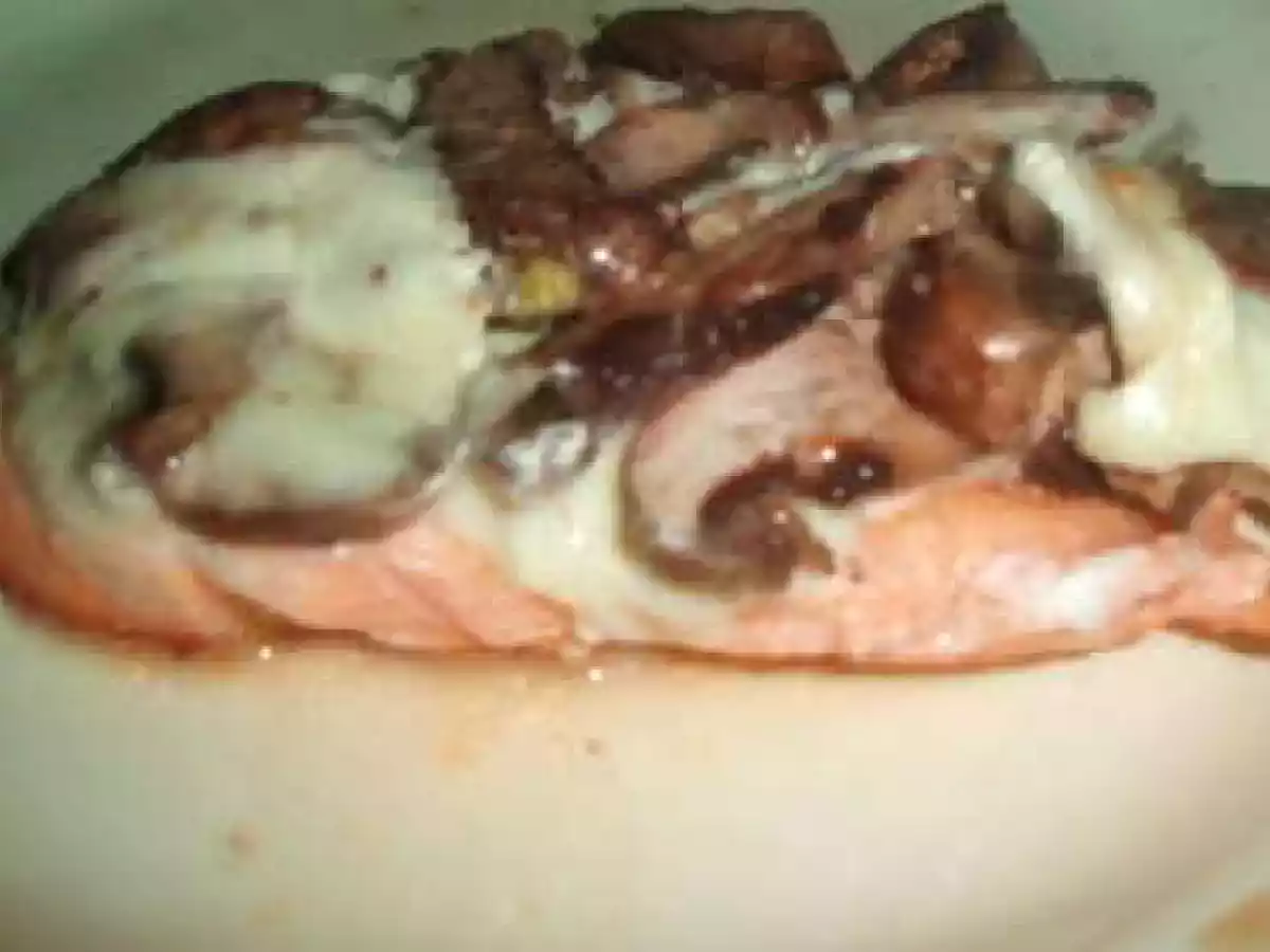 Papillotes de saumon champignons et mozzarella