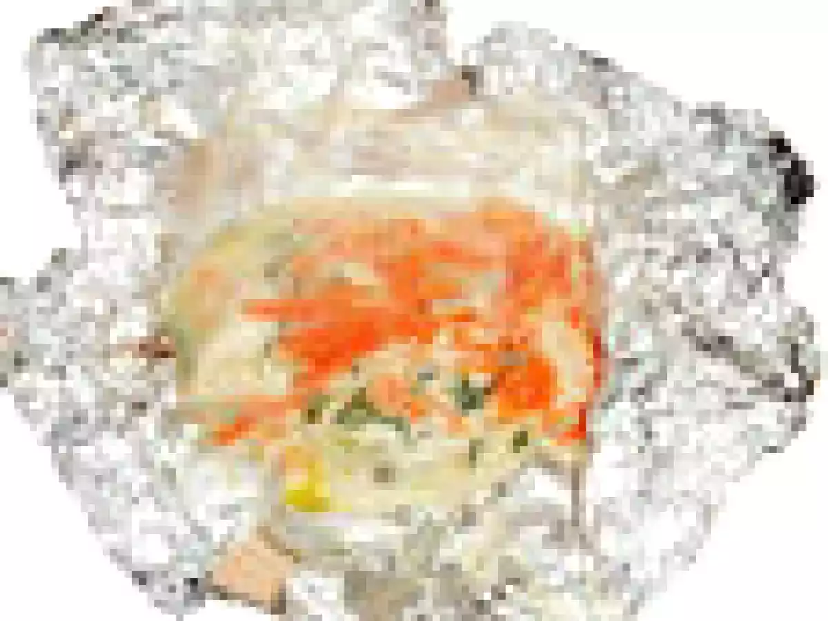 Papillotes de saumon en fondue de légumes primeur de Monique