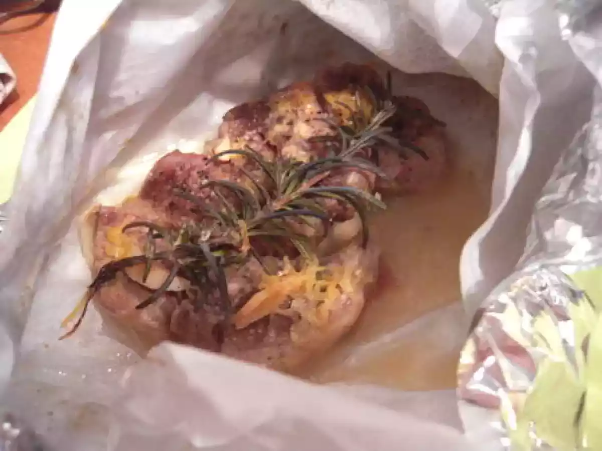 PAPILLOTTE AGNEAU AIL ET CITRON