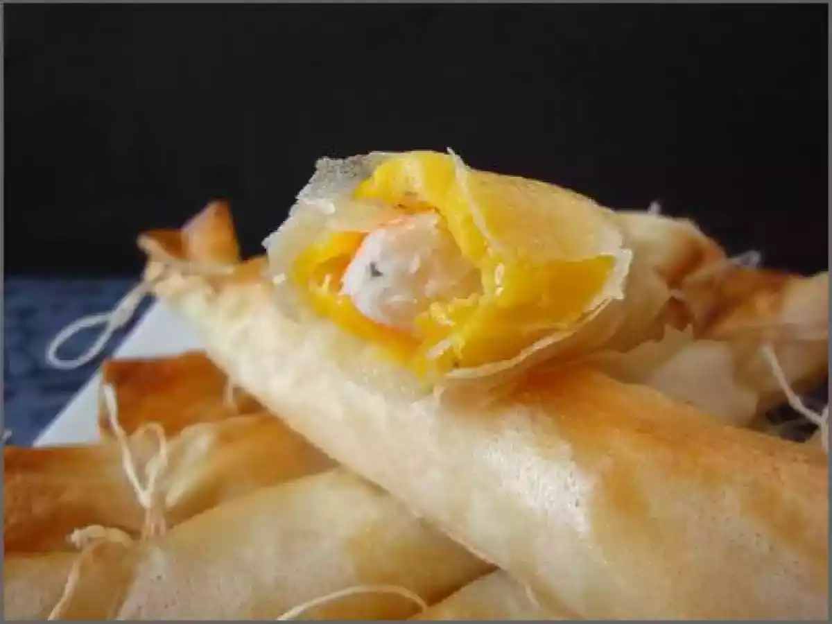 Papillotte de Gambas à la Mangue épicée