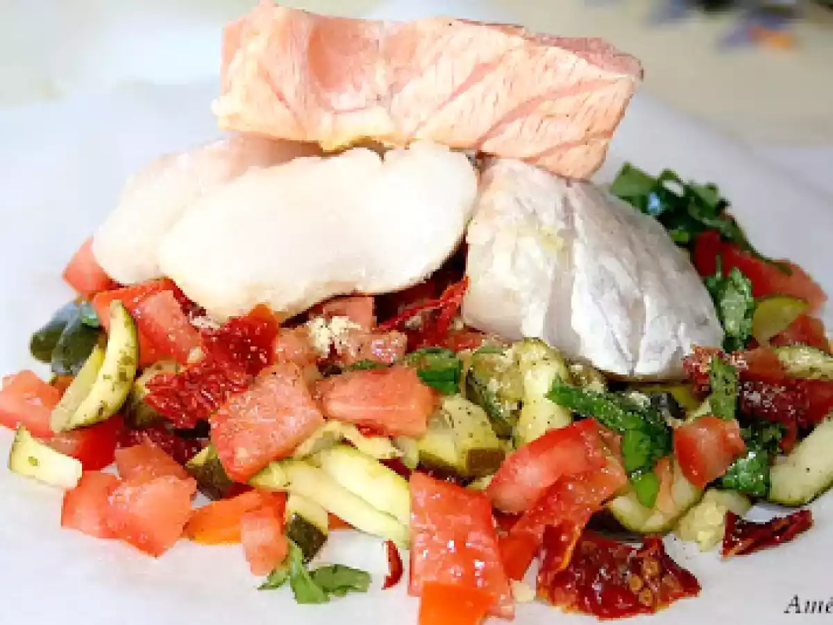 PAPILLOTTE DE POISSONS NORDIQUES ET LEGUMES DU SOLEIL - photo 2