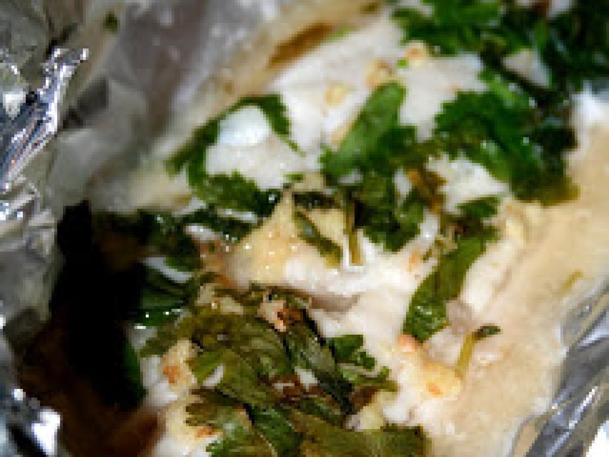 Papillottes de poisson au nuoc-mam et aromates