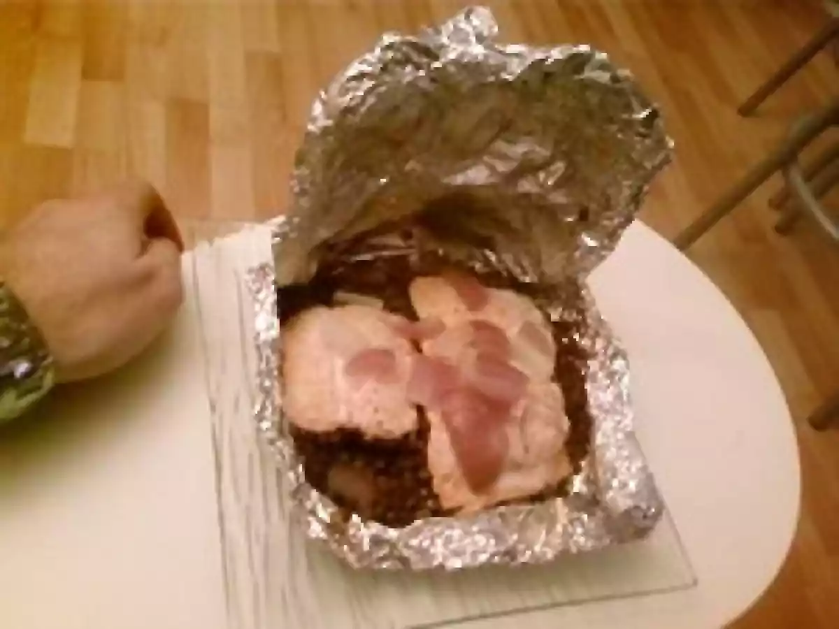 Papillottes de saumon aux lentilles