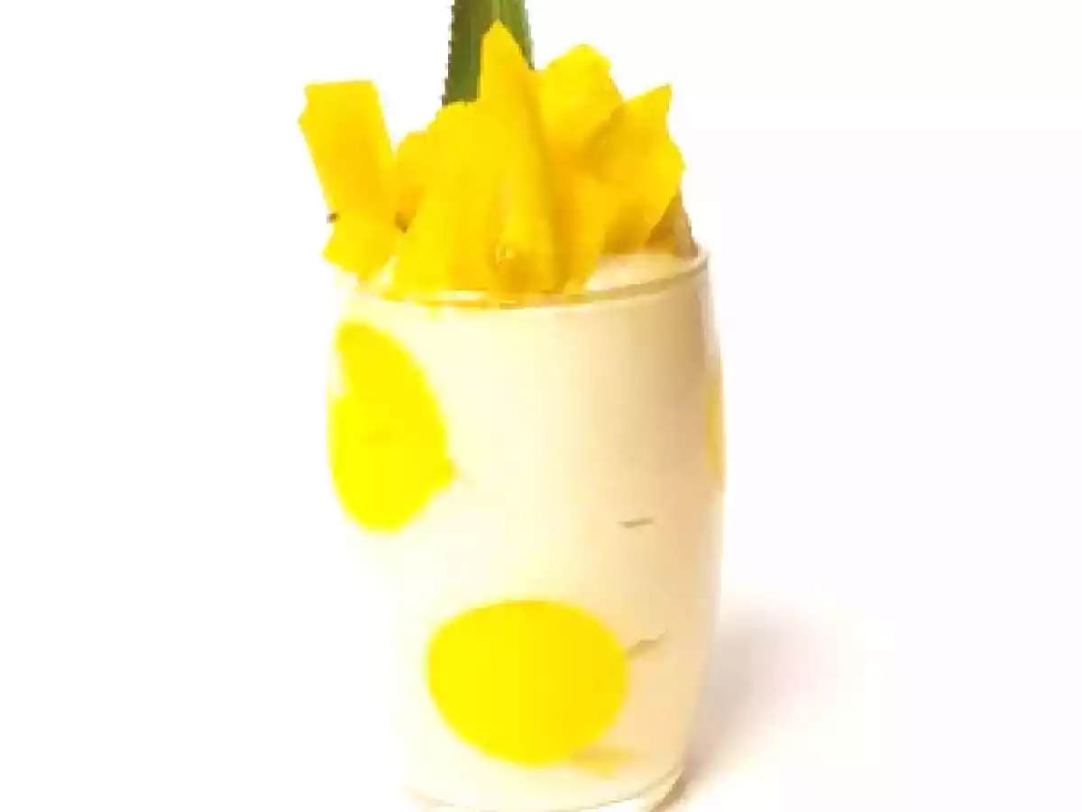 Parfait au chocolat blanc et ananas façon verrine - photo 2