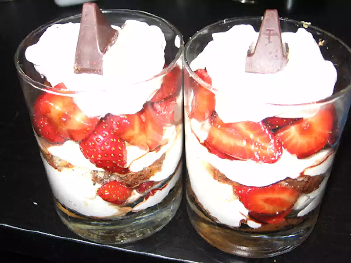 Parfait aux fraises... mmm... parfait!