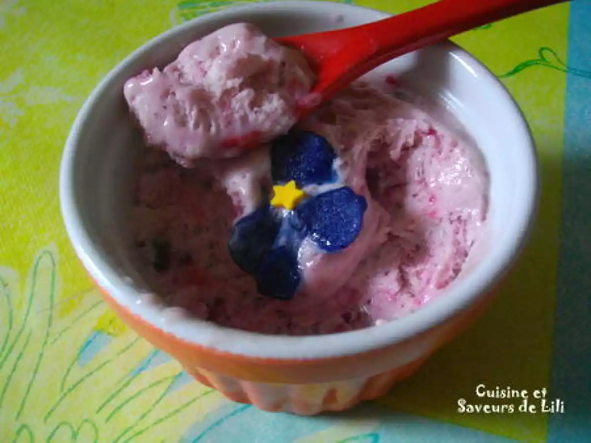 Parfait glacé aux airelles