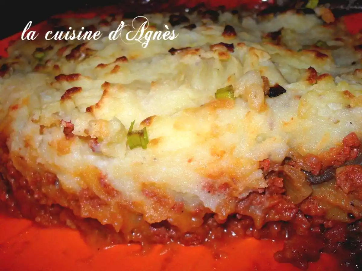 parmentier aux champignons et aux cebettes - photo 2