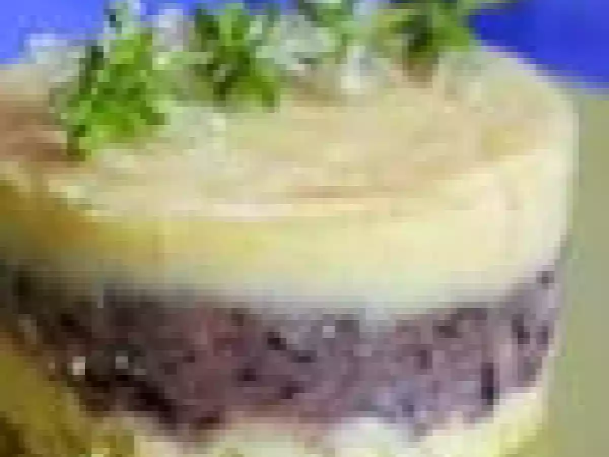 Parmentier aux haricots rouges et aux lardons