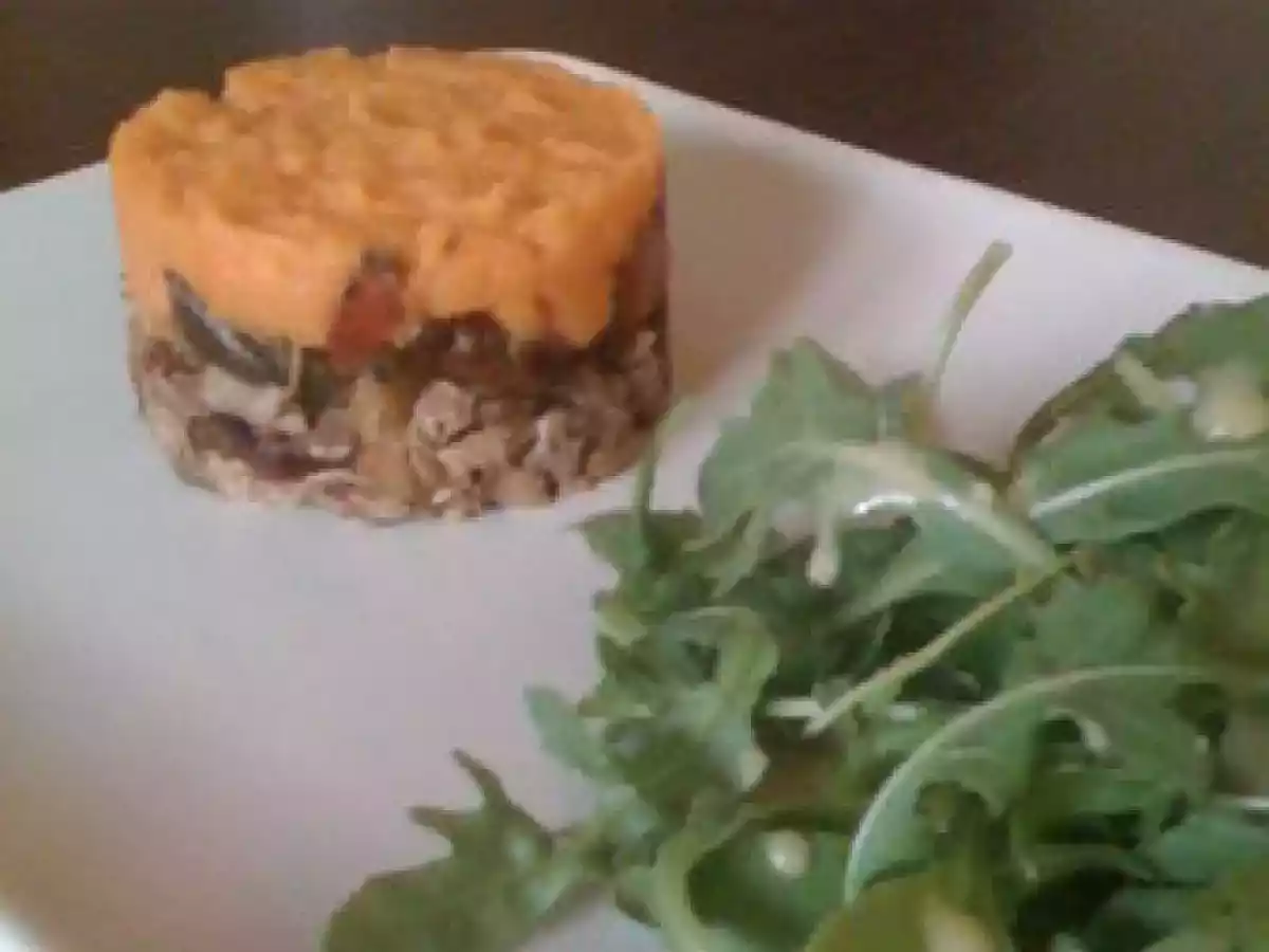 Parmentier d'agneau aux légumes confits et patate douce - photo 2