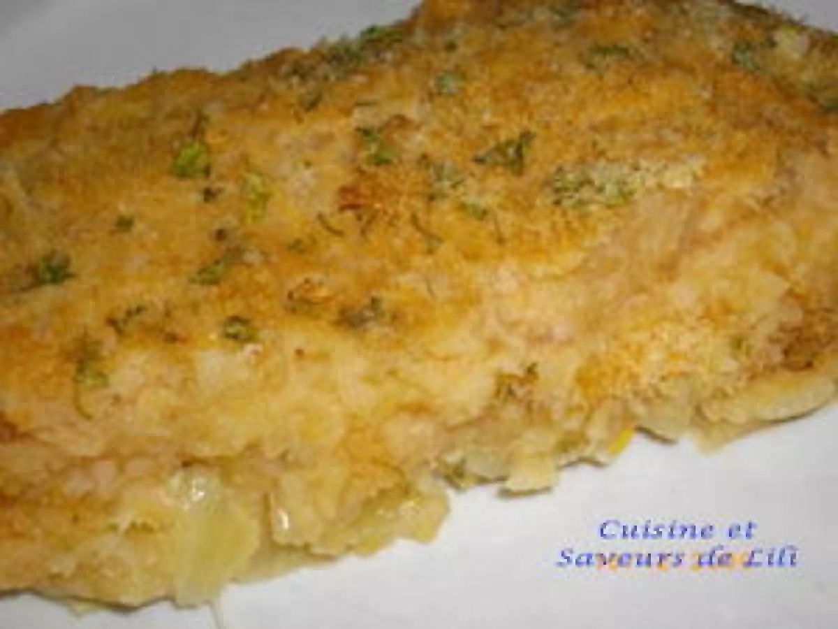 Parmentier de chou-fleur à la limande