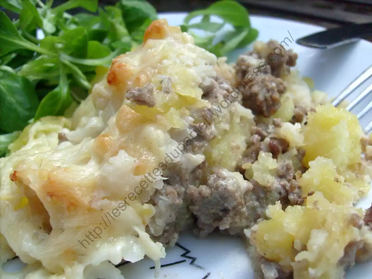 Parmentier de chou-fleur à la viande hâchée