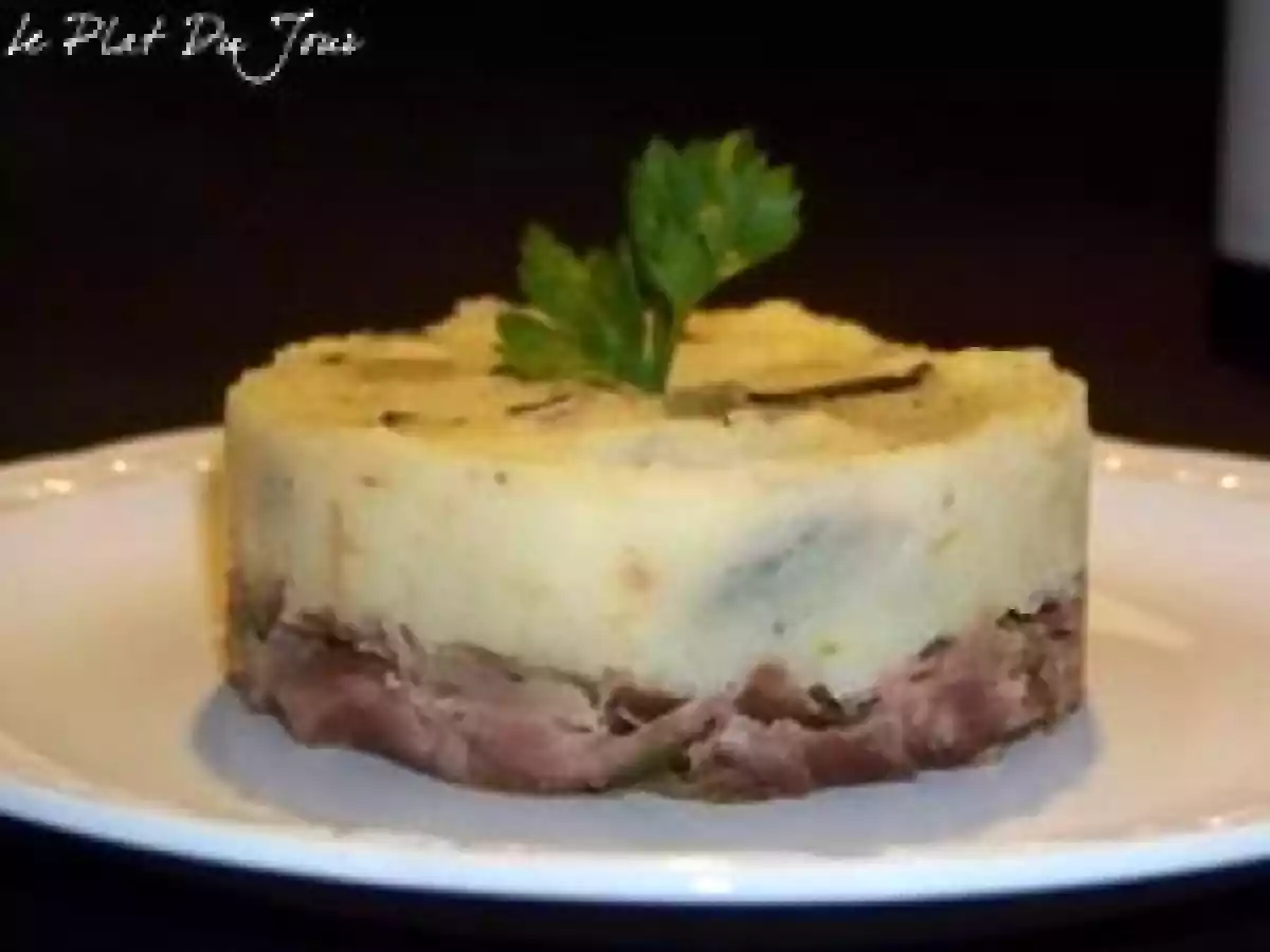 Parmentier de confit de canard, purée truffée - photo 3