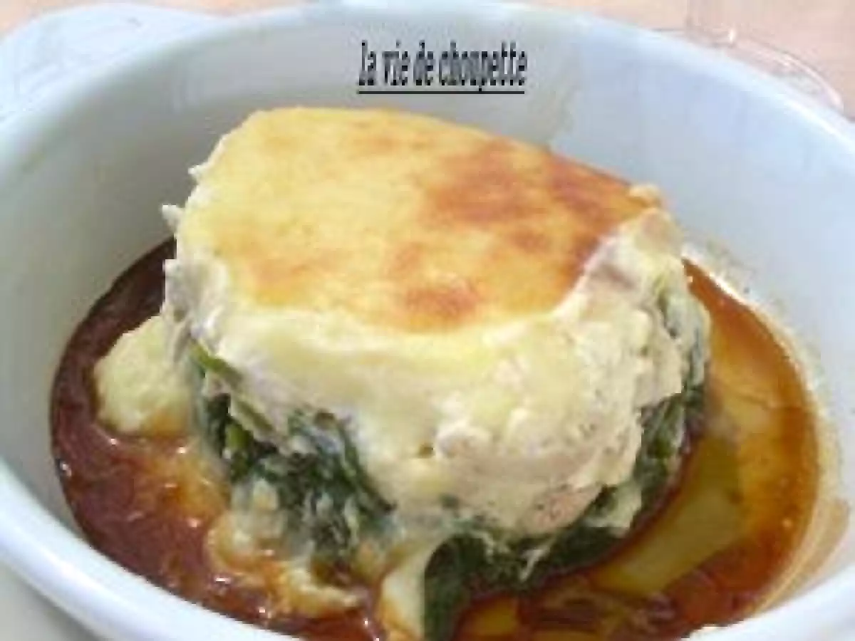 Parmentier de poulet aux épinards