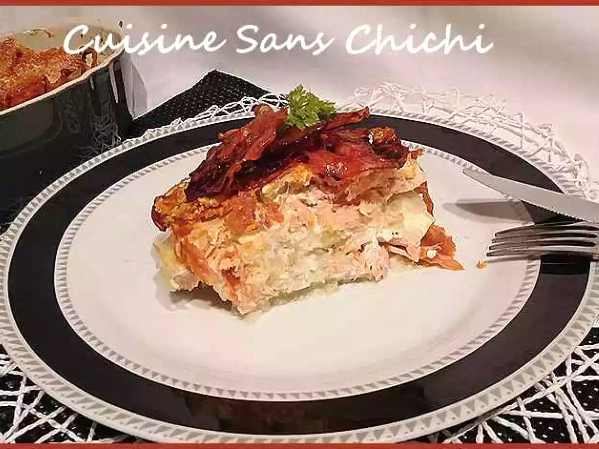 Parmentier de saumon et chorizo