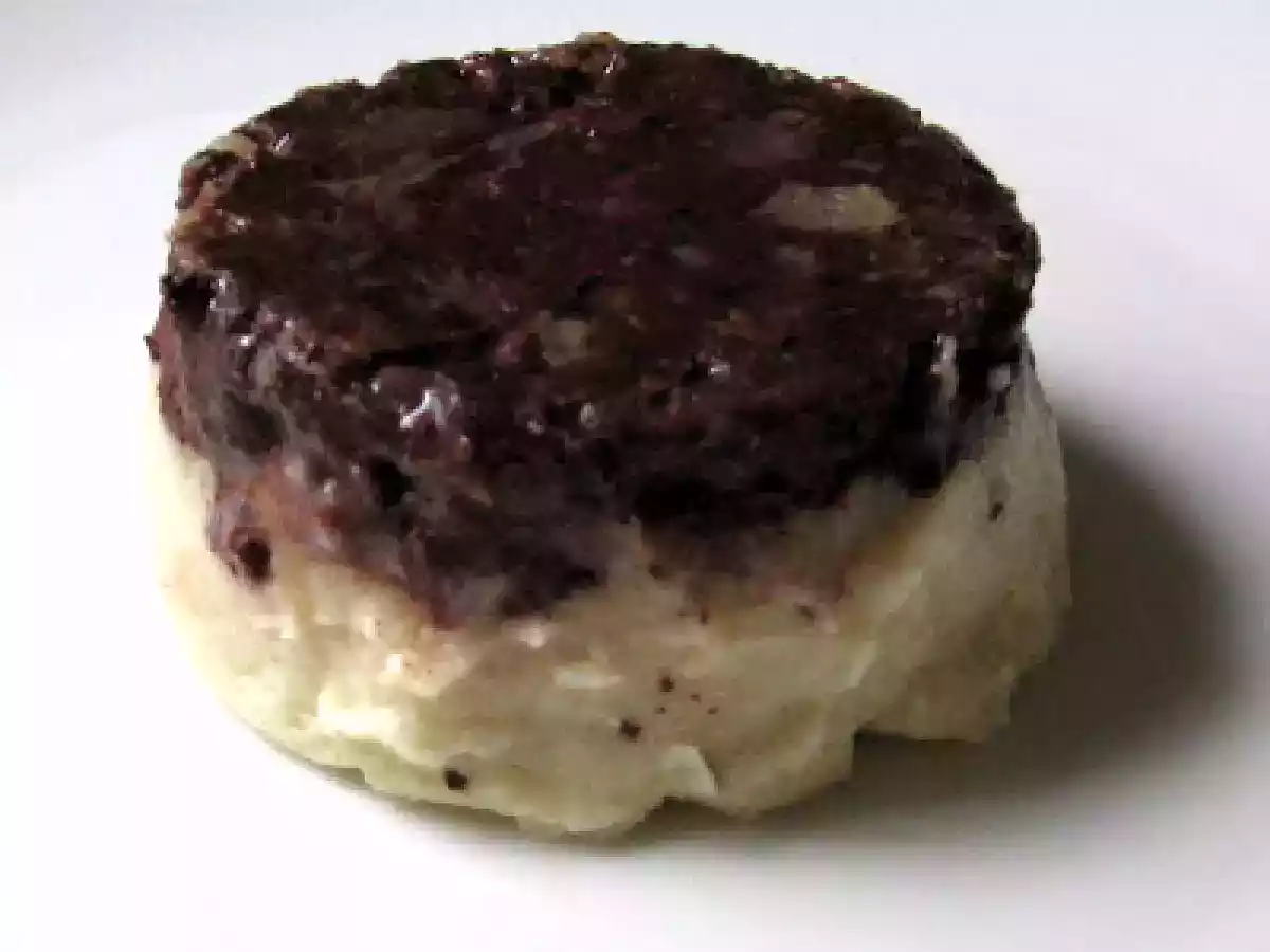 Parmentier de topinambour au boudin