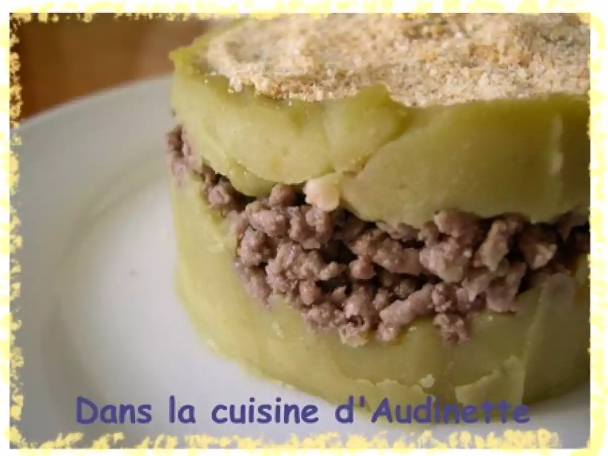 Parmentier Saint Germain (avec de la purée de pois cassés)