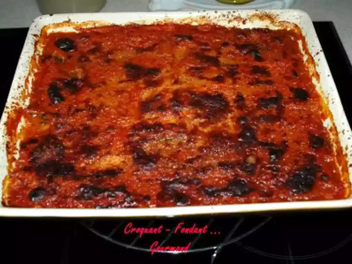 PARMESANE d'AUBERGINES et ses GRENADINs de VEAU à la SAUGE