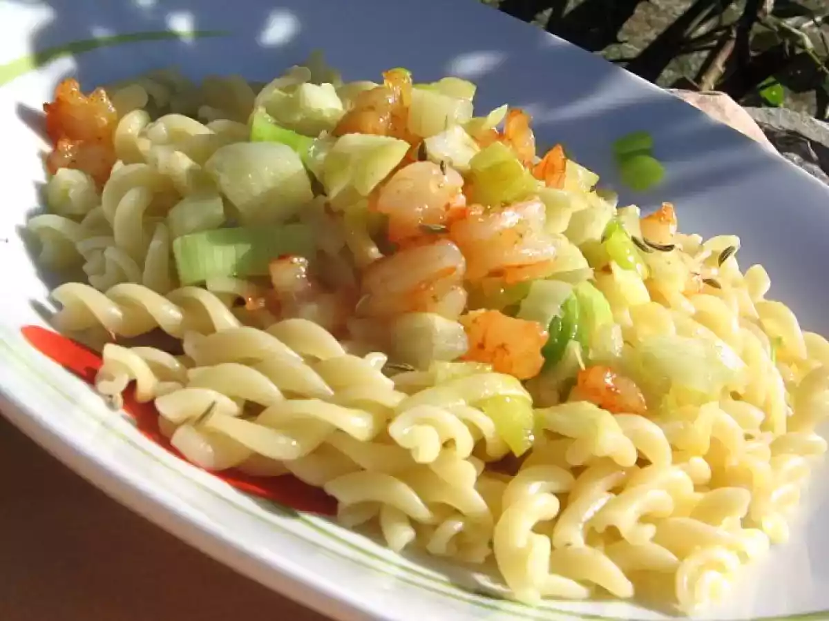 Pasta au fenouil et aux crevettes