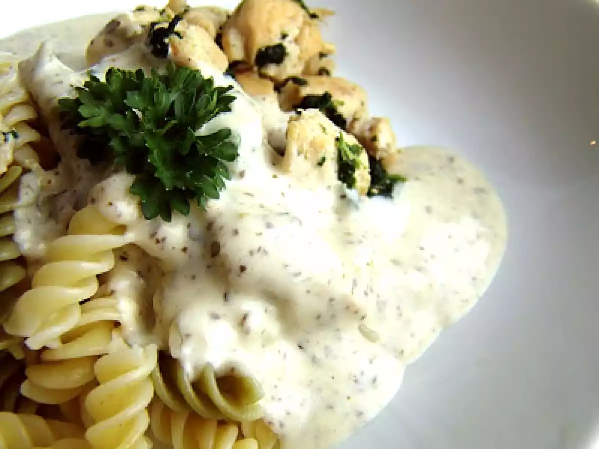 Pâte à la crème de pesto - photo 3