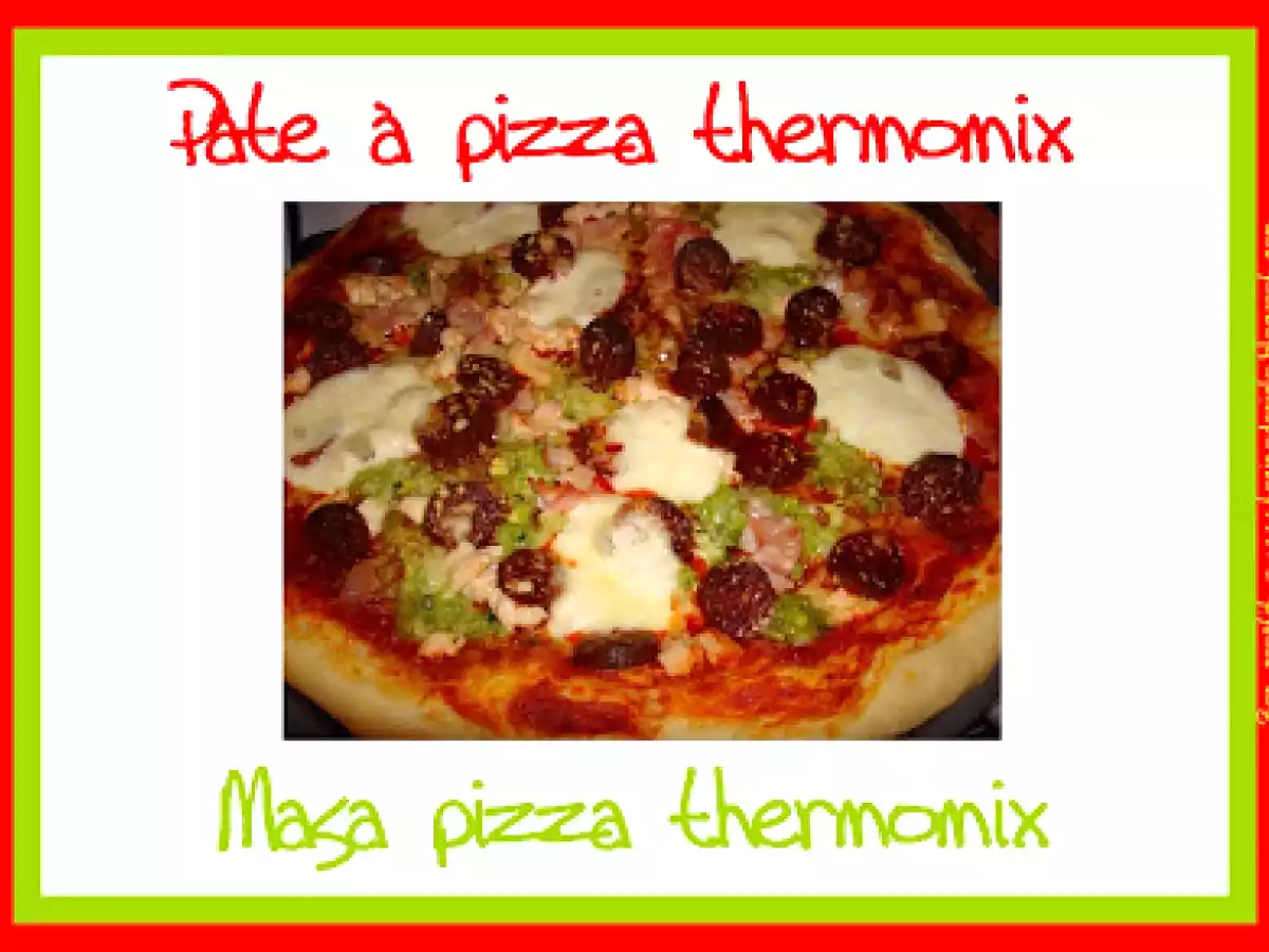 Pâte à pizza Thermomix - Masa pizza Thermomix