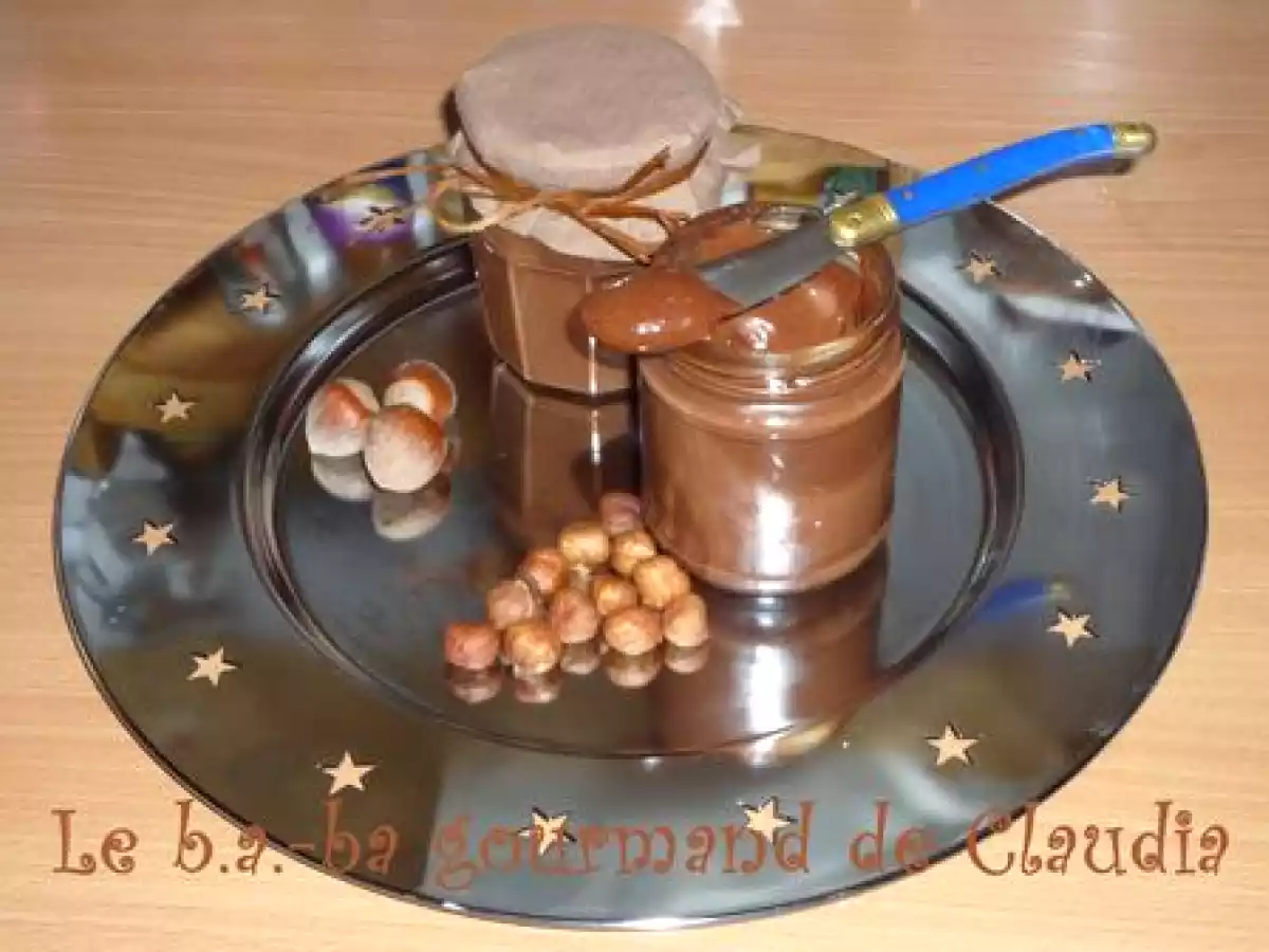 Pâte à tartiner aux noisettes maison très gourmande sans beurre et sans crème...