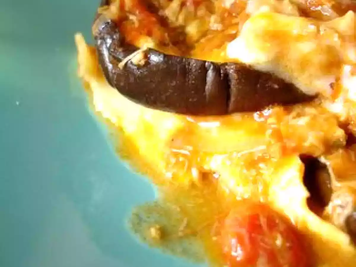 °pâte, agneau et aubergine°