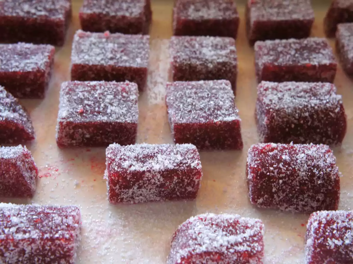 Pâte de fruits à la framboise