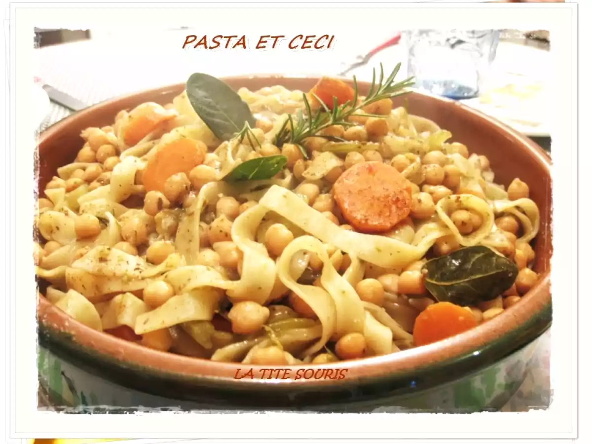 Pâte et pois chiche (à l'italienne)