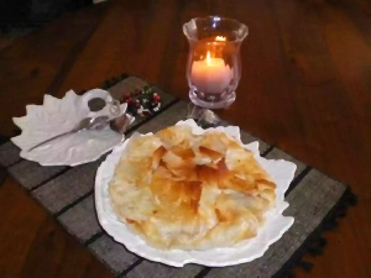 Pâte filo et tourte aux pommes