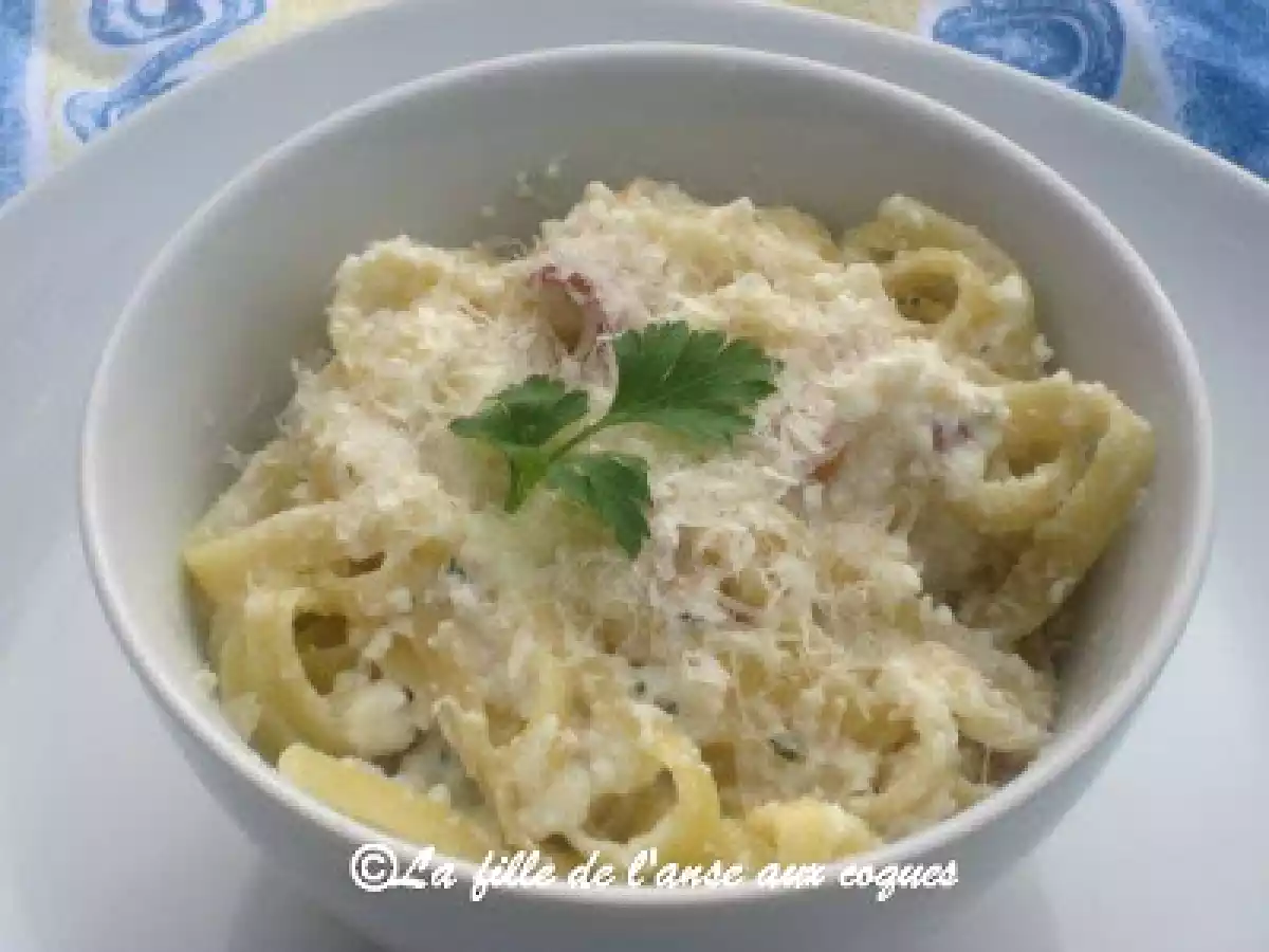 PÂTES À LA CARBONARA ALLÉGÉE - photo 2