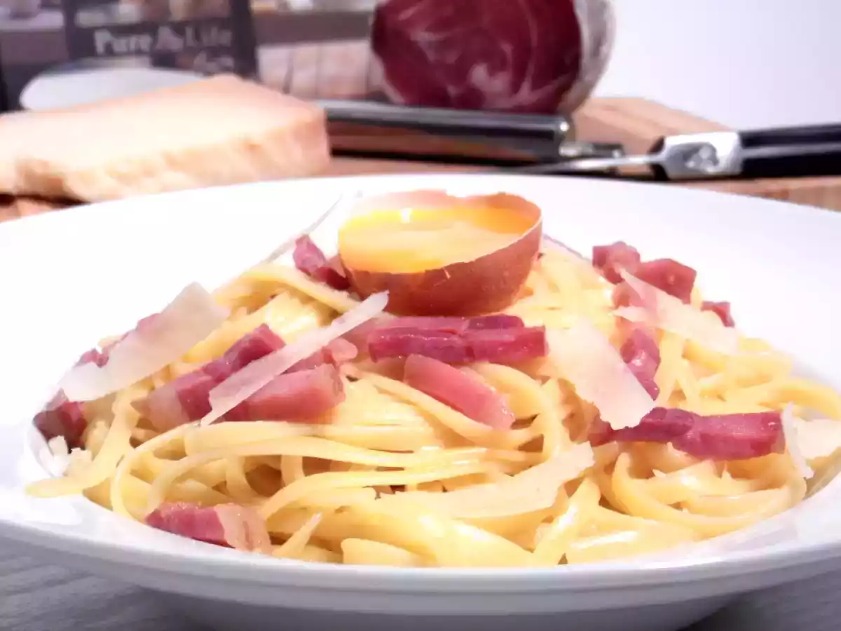 Pâtes à la carbonara (la vraie recette)