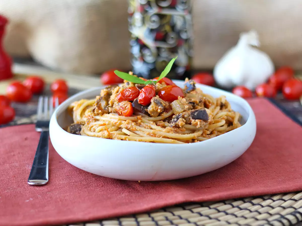Pâtes à la crème d’aubergine et aux tomates cerises : le plat qui sent bon le soleil ! - photo 5