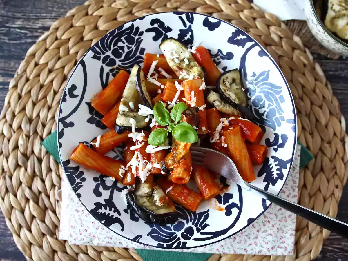Pâtes à la Sicilienne aux aubergines, la version facile et légère - Pasta alla Norma - photo 3