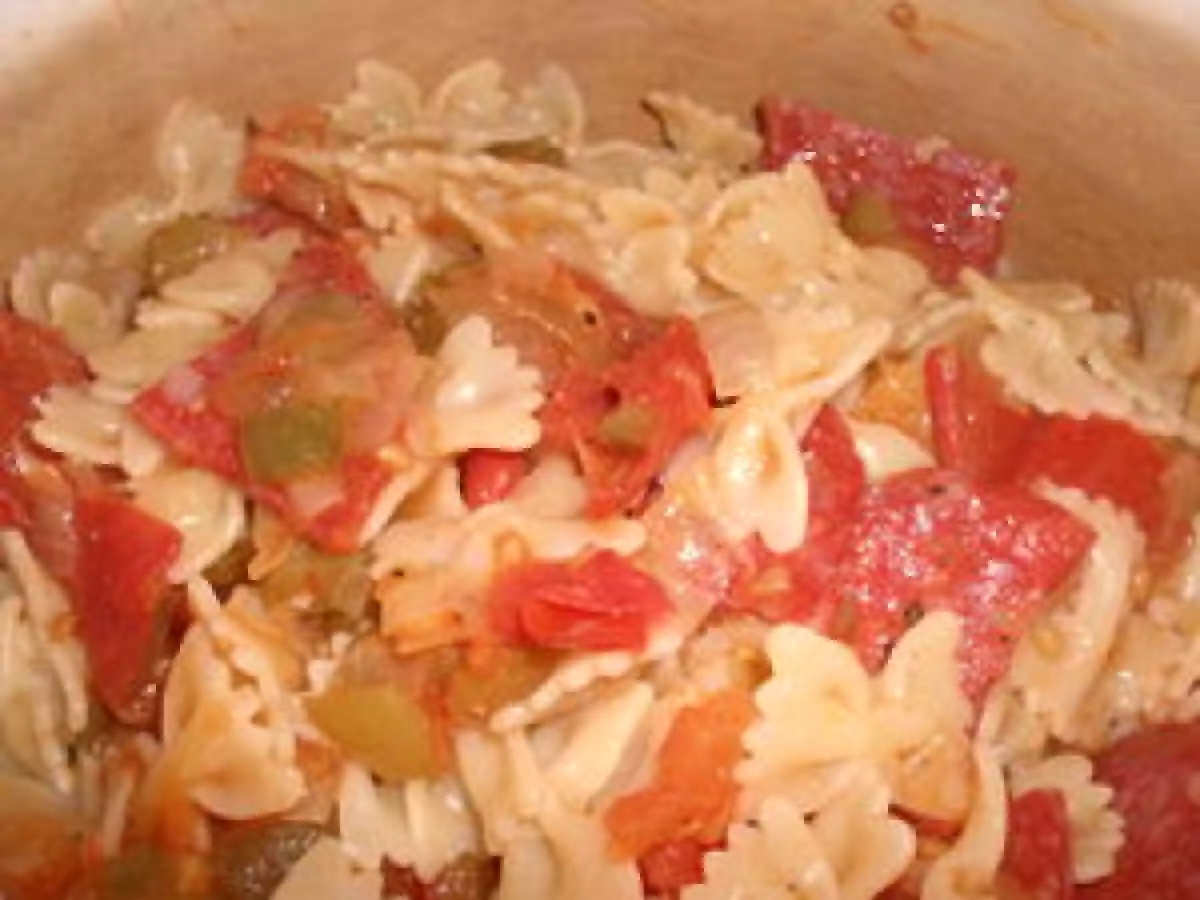 Pates au chorizo faciles