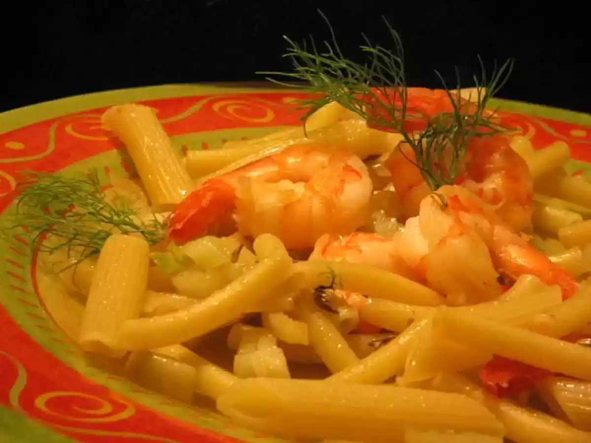 Pâtes au fenouil et aux crevettes - photo 2