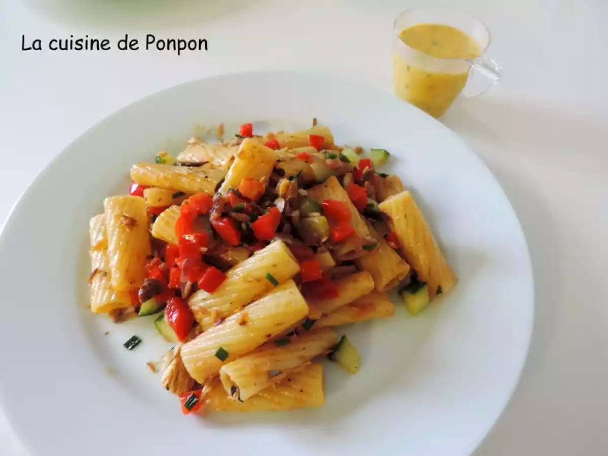 Pâtes au filet de hareng fumé au bois de hêtre