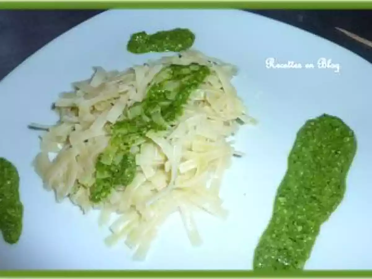 PÂTES AU PESTO DE BASILIC ET ROQUETTE - photo 2
