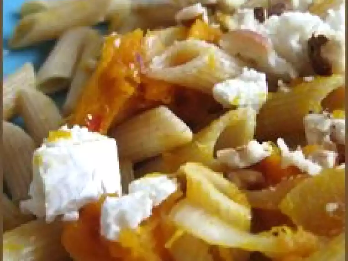 Pâtes au potimarron, chèvre et noisettes - photo 2