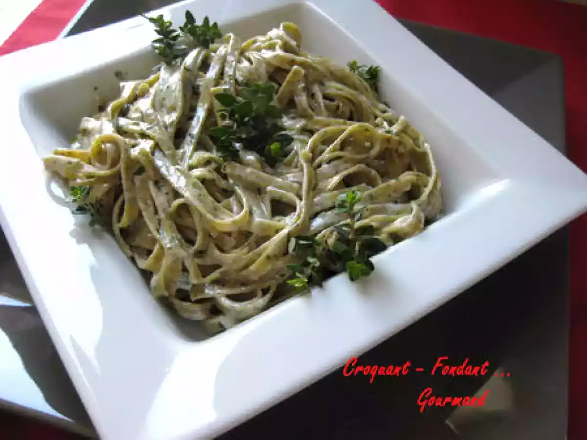 PÂTES au SARRASIN, SAUCE ALFREDO