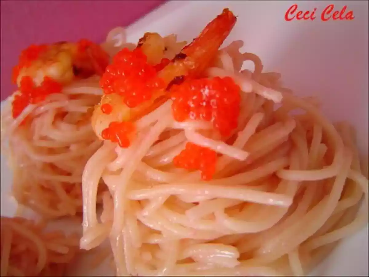 PATES AU TARAMA ET AUX CREVETTES - photo 2