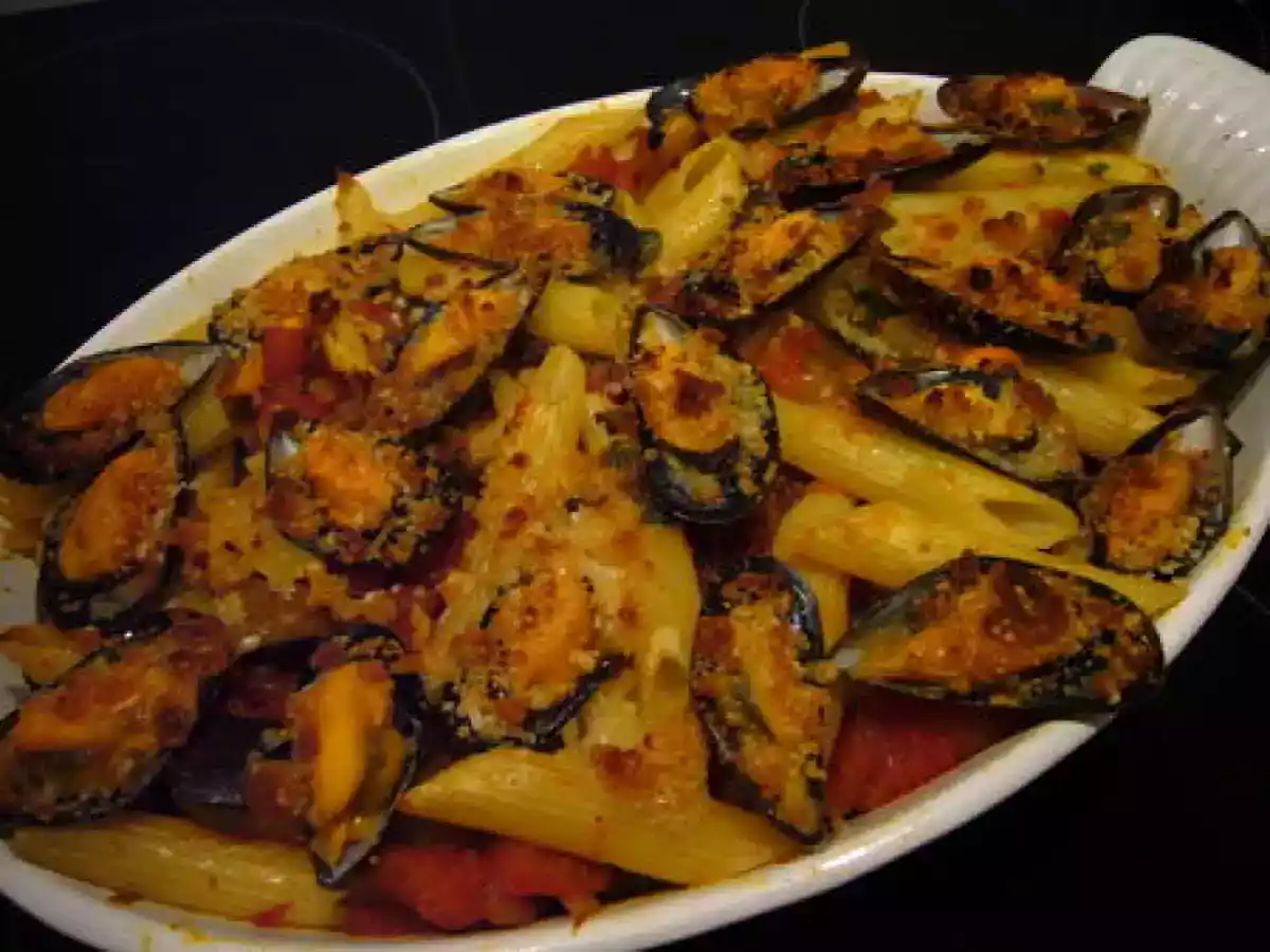 Pâtes aux légumes et crumble aux moules - photo 2