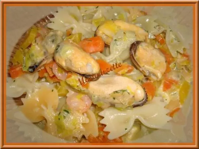 Pâtes aux moules, crevettes et légumes - photo 2