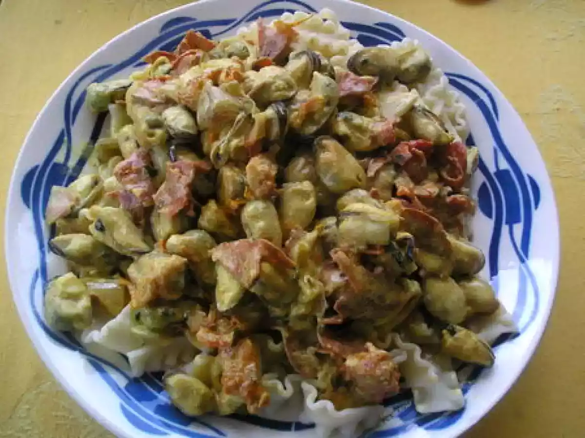 Pâtes aux moules et au chorizo