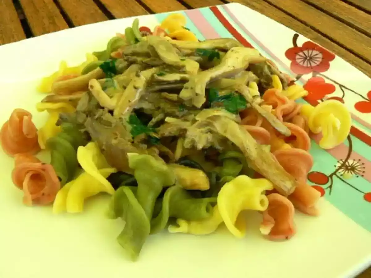 Pâtes aux pleurotes